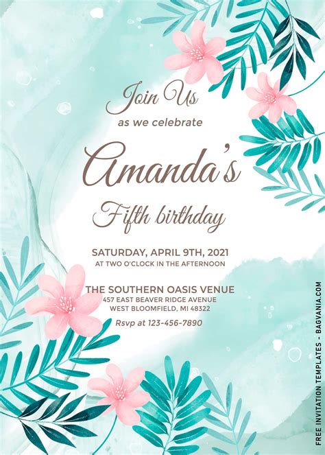 invitation printable free templates